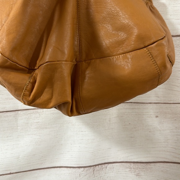 Gently used Tan leather shoulder from Anthropologie by Rough Roses - Picture 8 of 14